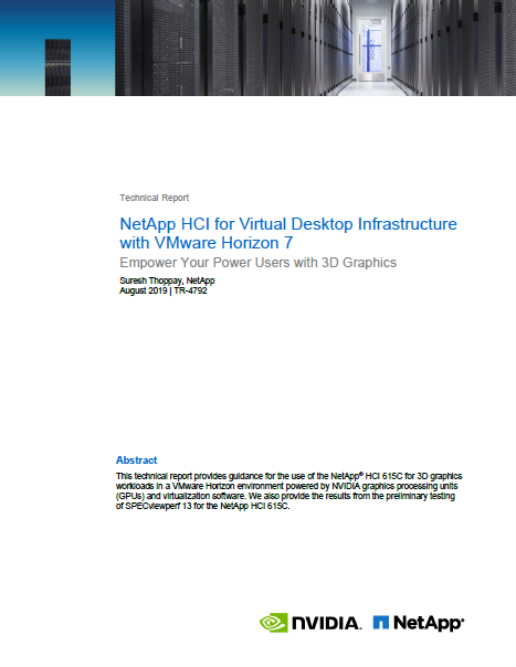 NetApp VMWare Horizon technical report cover